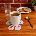 thumbnail image 5 of Unique Bargains 1 Pc Reusable Flower Silicone Coaster Pink, 5 of 5