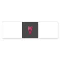 thumbnail image 1 of CafePress - Pink Kitty Hat / Female Power - 10"x3" Rectangle Bumper Sticker, 1 of 1