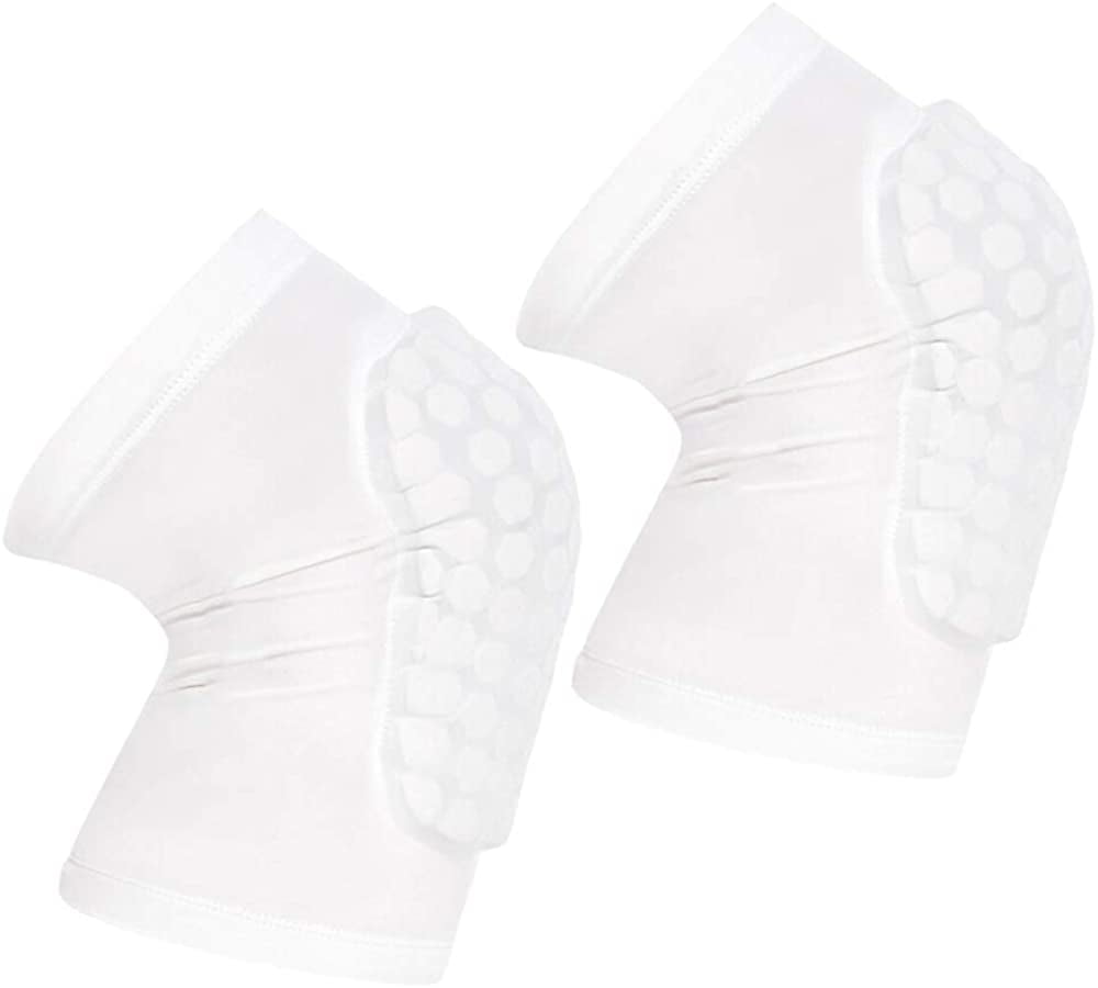 Genouillère De Compression Avec Stabilisateurs Latéraux – Taille XXL – Blanc – Pour Basket, Randonnée, Sport
