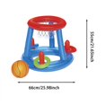 thumbnail image 3 of LEEYNEER Pool Basketball Hoop 2 In 1 Inflatable Floating Basketball Cross  Water Toys Interactive Games Set(1Pcs), 3 of 6