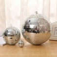 thumbnail image 3 of 5 10 15 20cm Disco Mirror Ball DJ Light Silver Dance Party Stage Lighting Eve, 3 of 5