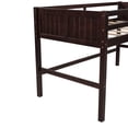 thumbnail image 4 of Twin Size Loft Bed, Wood Low Bed with Ladder, No Box Spring Needed, 3 Colors Available, 4 of 8