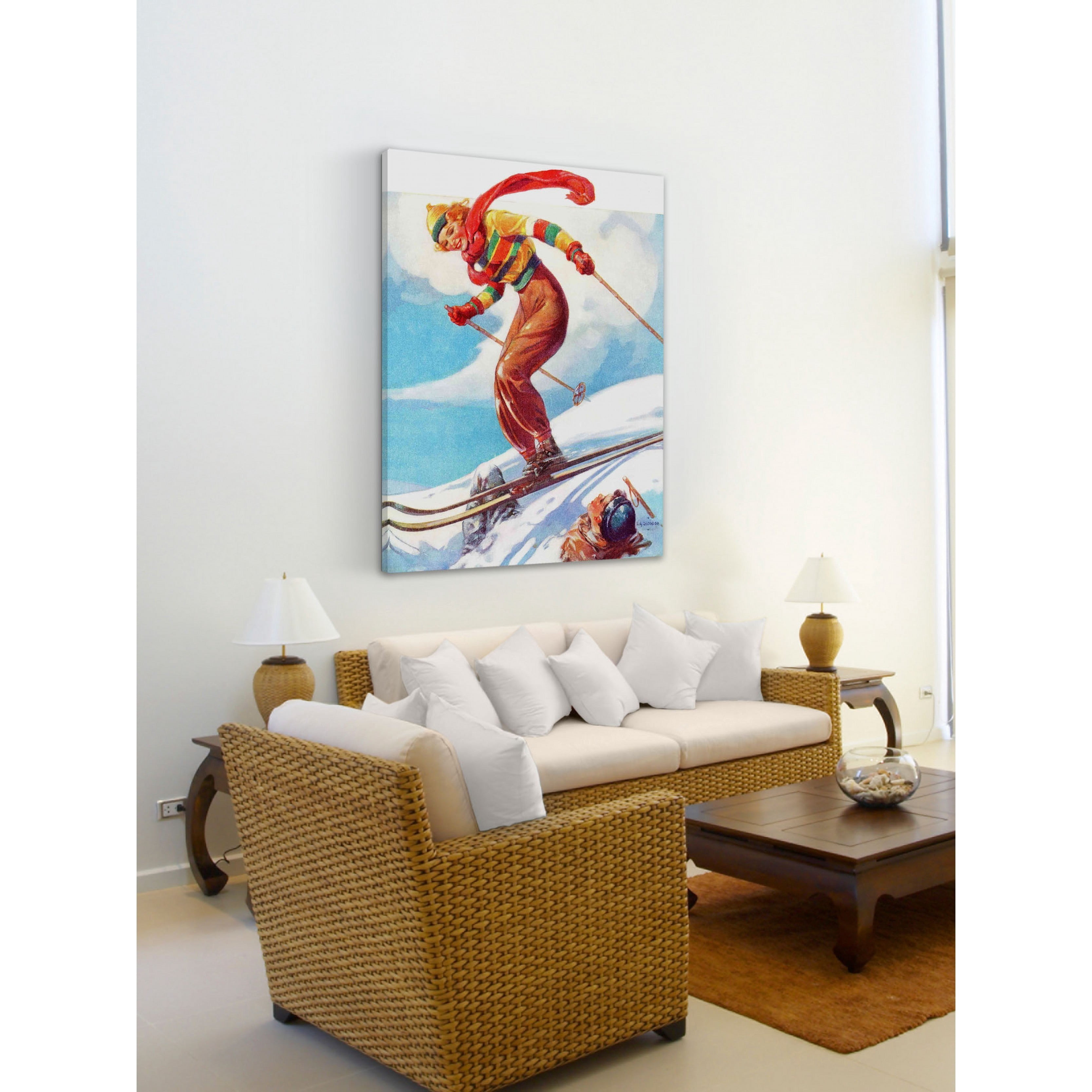 Marmont Hill Ski Jump by V.A. Svoboda Painting Print on Canvas