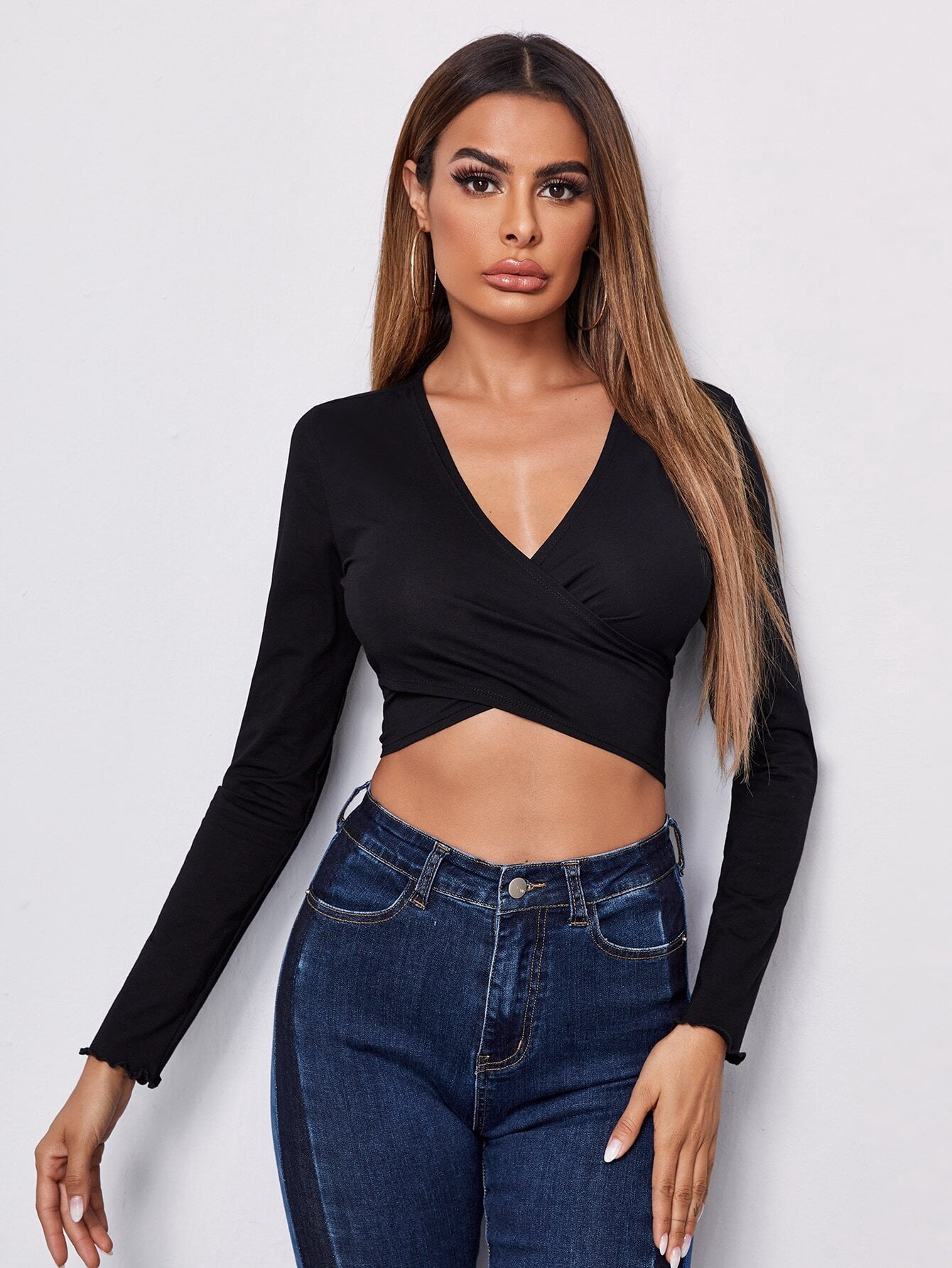 Cross Wrap Front Tie Back Crop Top 2022 
