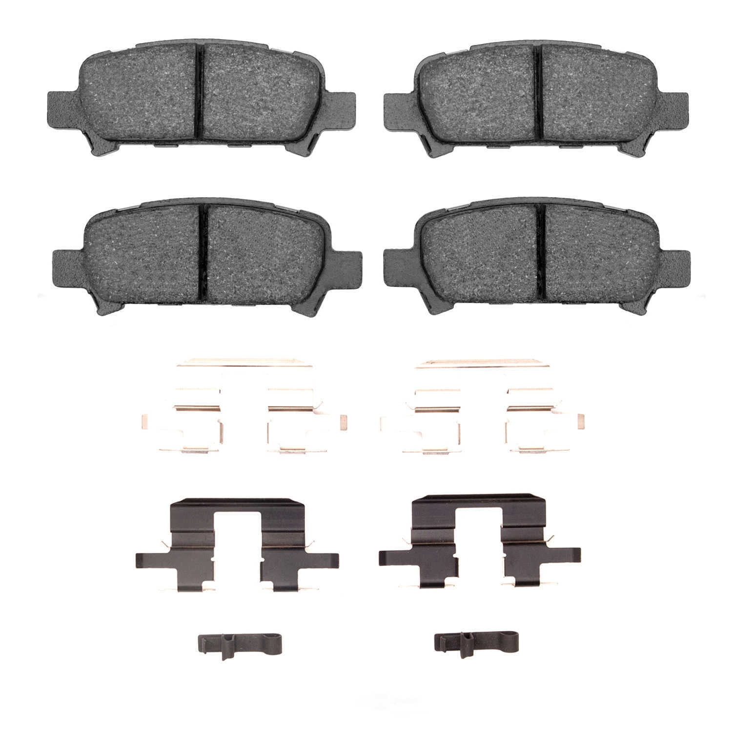 Dynamic Friction Company 1551-0770-01 DFC 5000 Advanced Brake Pads - Ceramic and Hardware Kit - OE