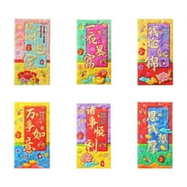 6Pcs Red Envelopes Chinese New Year Horse 2026, Chinese Envelopes for Money, Lunar New Year Red Pockets Lucky Money Envelopes Hong Bao Lai See for Spring Festival Wedding, 6 Designs(B)