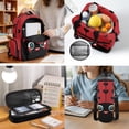 thumbnail image 5 of Bulopur Cartoon Ladybug Print Kids Backpack Set 4 Pcs Durable Waterproof Kids School Bag with Lunch Box, Pencil Case and Water Bottle Cover for Toddler Girls, 5 of 7