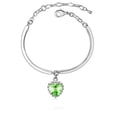 thumbnail image 4 of QQTDFG Fashion 925 Silver Heart Bracelet Bangle Women Cubic Zirconia Wedding Jewelry-#1, 4 of 7