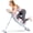 Pink+White, variant on GIKPAL Fitness Ab Machine, 4 Adjustable Resistance Levels Ab Workout Equipment for Home Gym, Height Adjustable Ab Trainer, Foldable Fitness Equipment.440lbs Weight Capacity