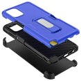 thumbnail image 5 of For Gabb Phone 4 Pro Hybrid Wallet Case with Invisible ID Card Slot, Kickstand, Holster Belt Clip, Heavy-Duty Protection Phone Case Cover by Xpression, Blue, 5 of 9