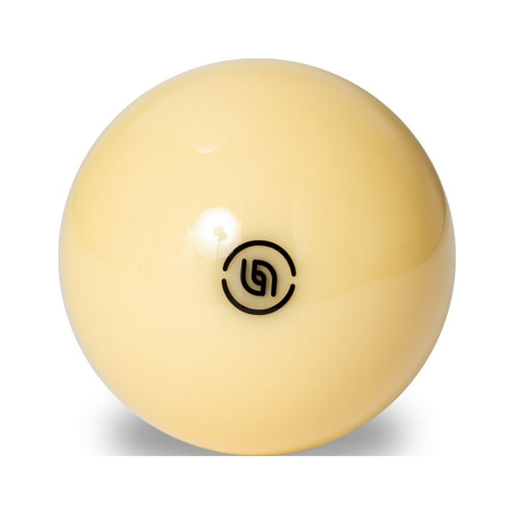 Aramith Tournament Pool Cue Ball 2 1/4" with Black Logo