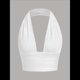 thumbnail image 4 of Chaleco Sin Mangas con Cuello en V Profundo para Mujer, de Verano, con Cuello Halter y Espalda Descubierta Marfil L, 4 of 8