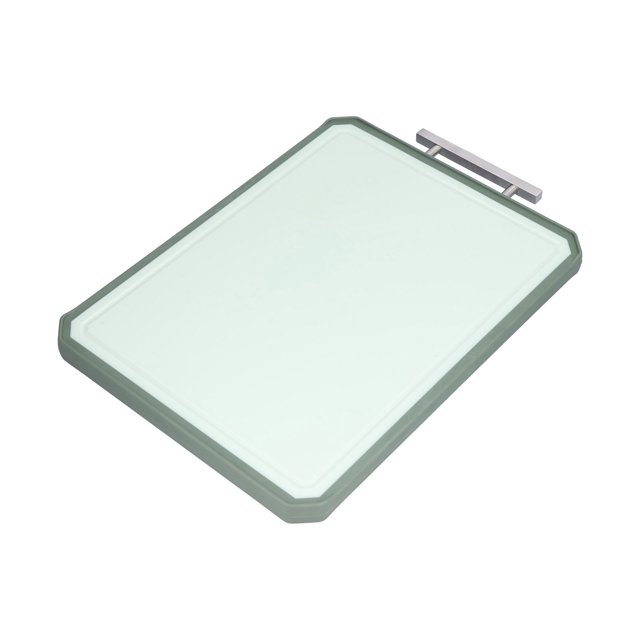 Tabla de cortar multifuncional de doble cara de acero inoxidable 304 y tabla de cortar PP para cocina casera