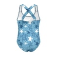 thumbnail image 5 of Uorisanigo Girls Swimsuits Blue and White Sea Turtle Size 11-12 Polyester and Spandex Bathing Suit Swimwear for Kids Crossback Straps Swimwear, 5 of 7