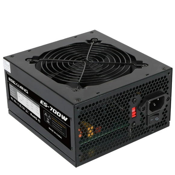 Fuente de alimentación ESGAMING Ventilador ATX no modular de 700 W y 120 mm
