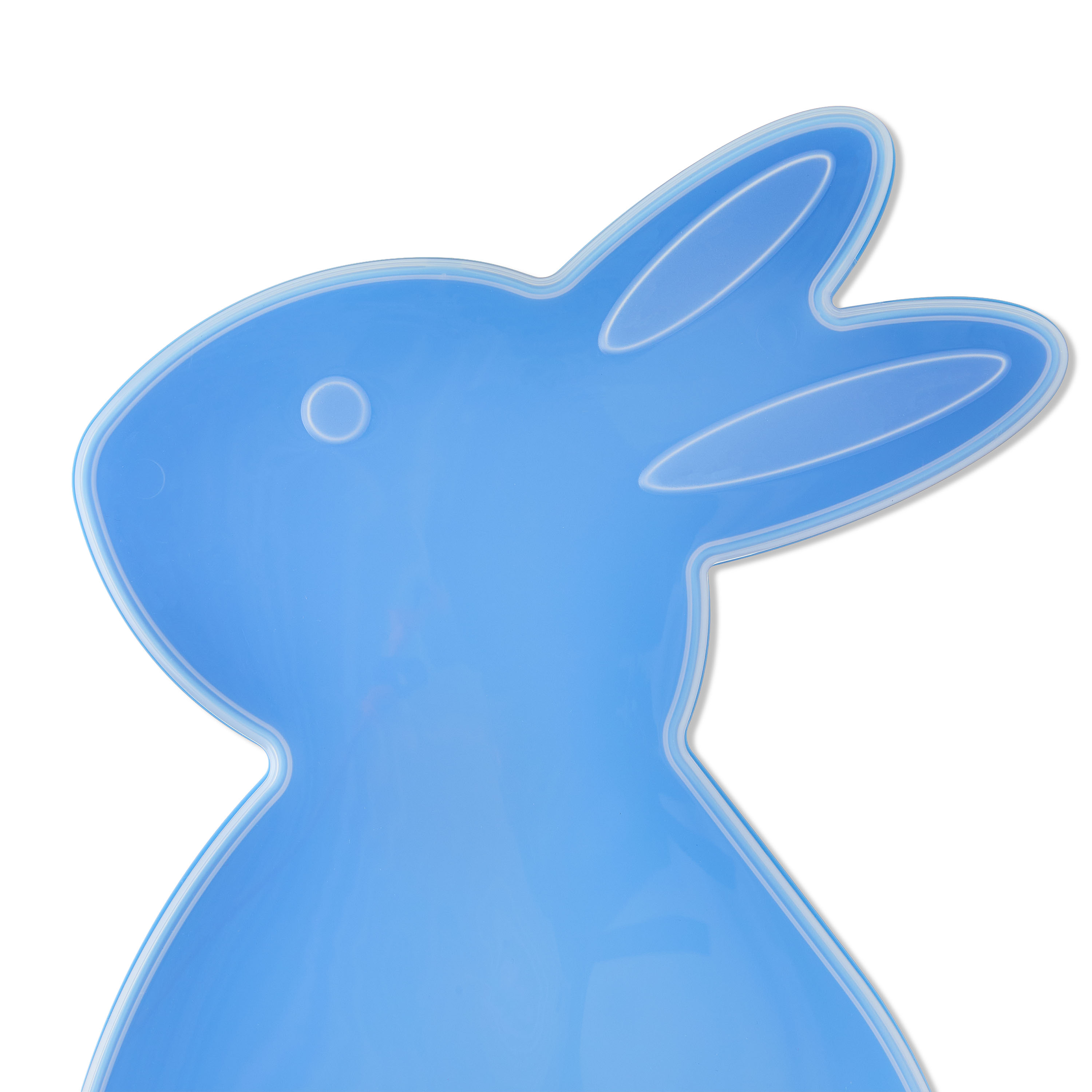 Plastic Bunny Shape Container Blue