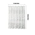thumbnail image 3 of TOPRenddon Waterproof Fabric Shower Curtain Soft Hotel Quality，Modern Minimalist White Waterproof Fabric Shower Curtain, White Background Odorless Curtain for Bathroom Showers and Bathtubs, 3 of 8
