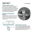 thumbnail image 3 of Serene Valley 60 x 66 Inch Big Roller Sliding Shower Door, Brushed Nickel, 3 of 7