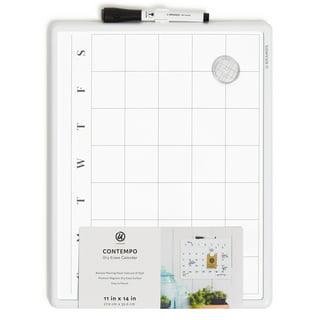 Small Dry Erase Board for Wall, TOWON Magnetic Whiteboard for Door, Monthly  Planner Notice Reminder White Boards, Wall Framed Calendar Whiteboard for