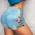 thumbnail image 3 of Picia Sea and Fish Printed Workout Shorts for Women Seamless Scrunch Butt Lifting High Waisted Yoga Gym Booty Running Moisture-wicking Short Pants-Small, 3 of 9