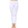 thumbnail image 4 of White Mark Women's Solid Leggings, 4 of 11
