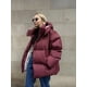 thumbnail image 2 of Parka gruesa con capucha para mujer, chaqueta holgada de gran tamaño con bolsillo y cremallera, ropa de calle para invierno, novedad de 2024, 2 of 5