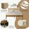 thumbnail image 3 of Roundhill Furniture Vichy 6-Pc Bedroom Set with Queen Bed, Dresser, Mirror, 2 Nightstands, Chest, 3 of 14