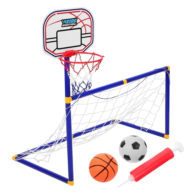 1 Set Outdoor Basketball Hoop Soccer Goal Portable Sports Football Gate Small Soccer Door Football Goal