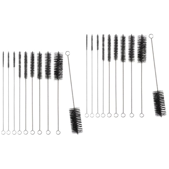 TABLZONE Set of 20 Premium Thin Nylon Brushes for Straw Cleaning with Comfortable Easy Grip Handle