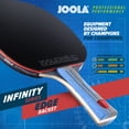 thumbnail image 2 of JOOLA Infinity Series Edge Table Tennis Racket with Carbon Blade, Flared Handle, Qty 1, 2 of 7