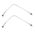 thumbnail image 1 of Miangastore Tube d'Échappement en Aluminium 2 Pcs pour Utilisateurs Professionnels en Réparation Automobile 11.8X9.3X0.8In, 1 of 9