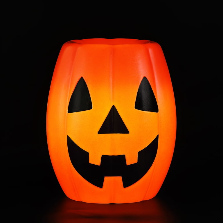 Mr. Halloween Decorative Jack-O-Lantern Candy Bowl, Blow Mold, 18