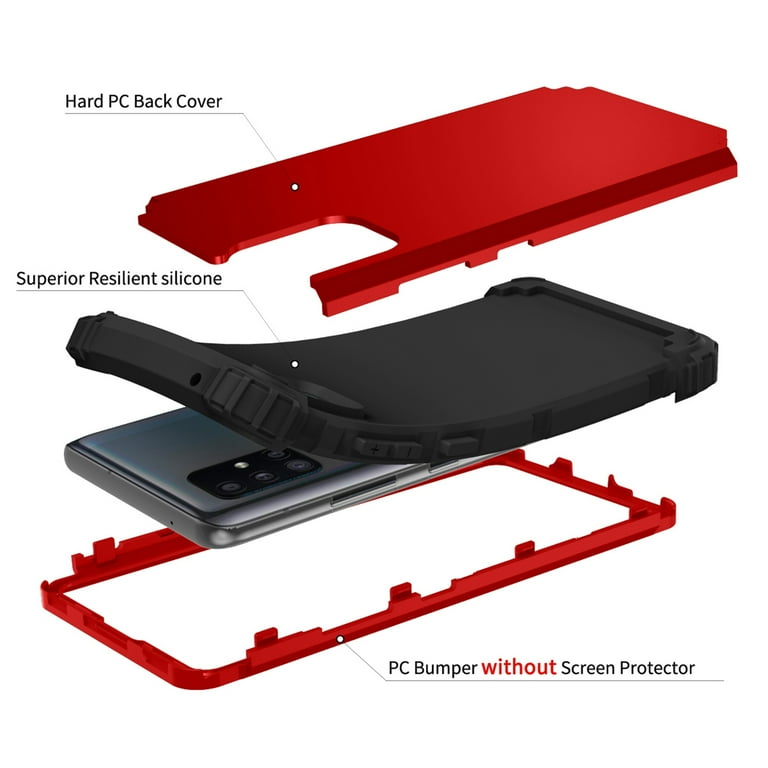 Dteck Case for Samsung Galaxy A71 5G Rubber