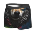 thumbnail image 2 of Daiia Vintage Wolf Warrior Men's Underwear Boxer Briefs, Cotton Stretch Moisture-Wicking Underwear-Large, 2 of 9
