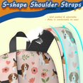 thumbnail image 5 of Beagle and Flower Pink Pattern 17" School Backpacks for Teens,Waterproof Oxford Fabric,S-Shape Padded Straps for School,Travel,Hiking,Camping, 5 of 6
