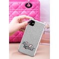thumbnail image 3 of FINCIBO Silver Gradient Glitter Case Sparkle Bling TPU Cover for Apple iPhone 11 6.1" 2019, Elephant Birdy Lying, 3 of 4