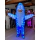 thumbnail image 1 of Disfraz inflable de tiburón BDdedd para adulto con luces LED, color azul, 1 of 7