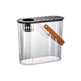 thumbnail image 2 of Plastic Goldfish Bowl Fish Tank – Clear Desktop Aquarium with Hydroponics Basket for Home Decor, Non-Breakable Design Featuring Breathable Holes for Pump & Feeding, 2 of 6
