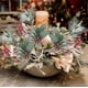 thumbnail image 1 of Esquejes de agujas blancas navideñas | Ramas de plástico esmerilado de 25 cm para decoración navideña | Tallos flexibles para árboles de Navidad, coronas y centros de mesa DIY, 1 of 5