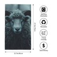 thumbnail image 2 of Fotbe Moody Ram Portrait Toalla Premium con Patrón, Toalla de Microfibra de Secado Rápido, Ligera y Altamente Absorbente (27.5x16in), Ideal para Uso Diario, 2 of 6