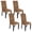 Camel, variant on Stretch Dining Chair Covers, Velvet Chair Slipcover Soft Chair Protector Chair Covers for Dining Room Removable Washable for Living Room Kids-Taupe-Set of 4