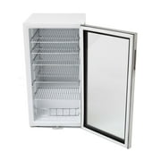 Whynter 3.3 Cubic Foot Beverage Center Fridge with Lock Stainless Steel