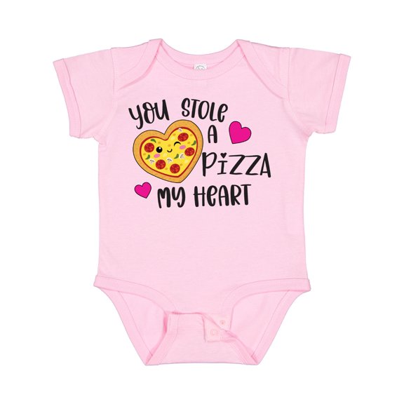 Inktastic Valentine's Day You Stole a Pizza of My Heart Boys or Girls Baby Bodysuit