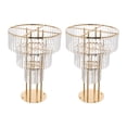 2PCS 28.34in Height Modern Round Gold Floral Display Racks for Festival ...