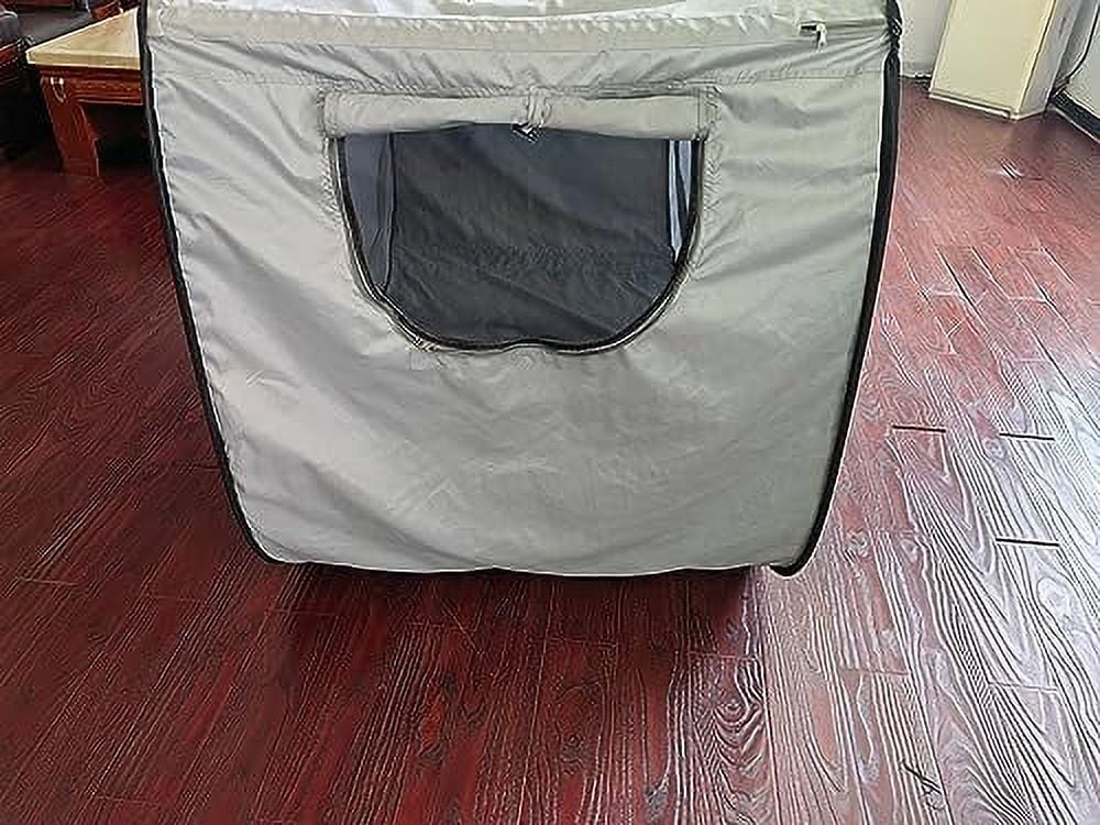 Skywin Bed Tent Twin - Pop Up Privacy Tent for Twin Bed, Collapsible, Breathable, Light Reducing Pongee Bed Canopy for Warm and Cozy Night (Modern Grey)