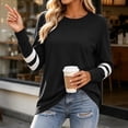 thumbnail image 6 of Miqool Shirts for Women Crew Neck Long Sleeve Pullover Casual Basic Tees Trendy Athletic Sports Tops, 6 of 8