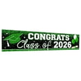 thumbnail image 1 of Luluganb Grad 2026 Banner Gold Stars Graduation Display Graduation Caps Diploma Scrolls 2026 Grad Backdrop for Graduation Ceremony High School Graduation Graduation Photo Backdrop Green, 1 of 9