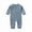 Blue, variant on Joau Baby Boys Girls One-Piece Buttons Ribbed Romper with Pockets Infant Footless Pajamas Onesie Jumpsuit Outfits Clothes 0-24 Months