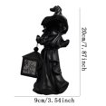 thumbnail image 3 of Witch with candle light decoration Outdoor desktop decoration, 3 of 5