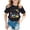 Black, variant on Girls Shirts Short Sleeve Lapel Collar Solid Color Tops Lace Trim Back to School Elegant Casual Shirt for Girls